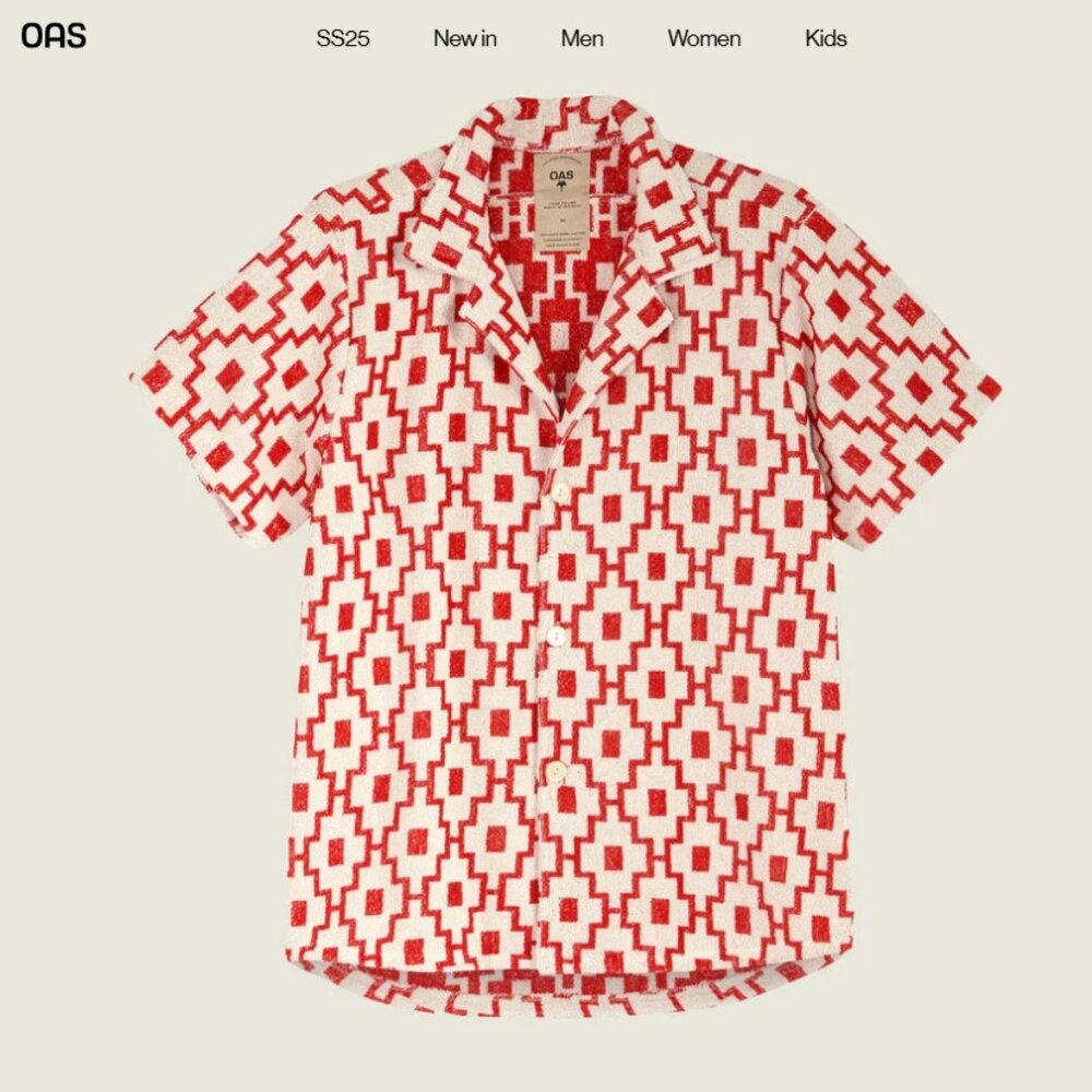 OAS White Machu Cuba Terry Shirt